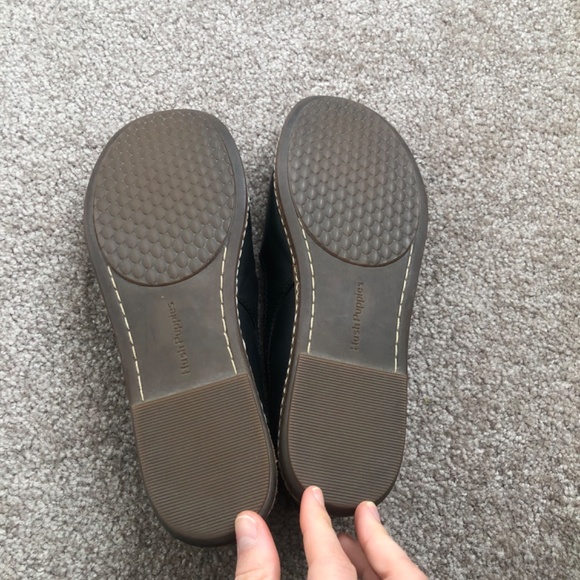 Black Hush Puppies Flats - Picture 3 of 4